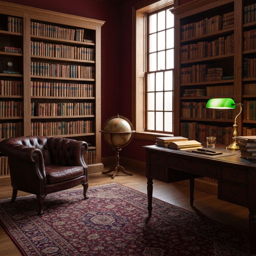 Dark Academia interior style example.