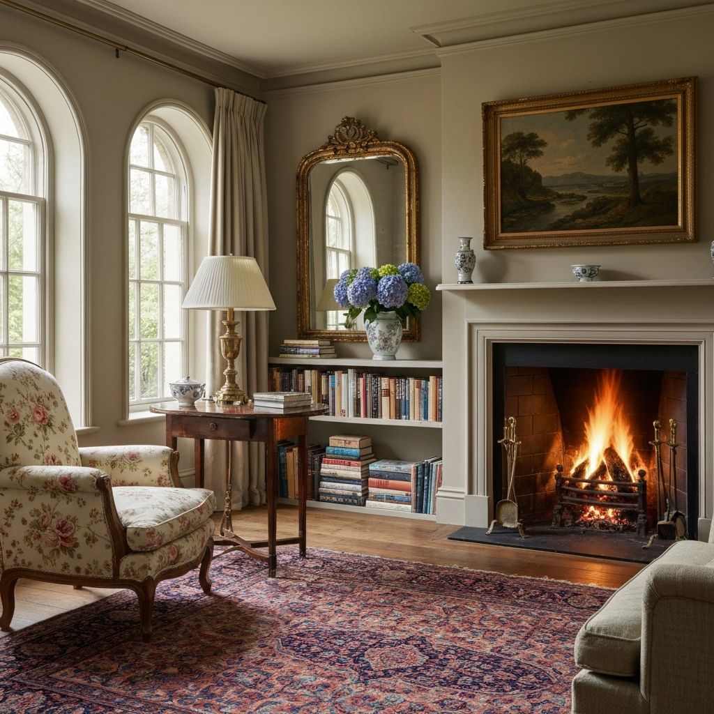 English Country interior style example.