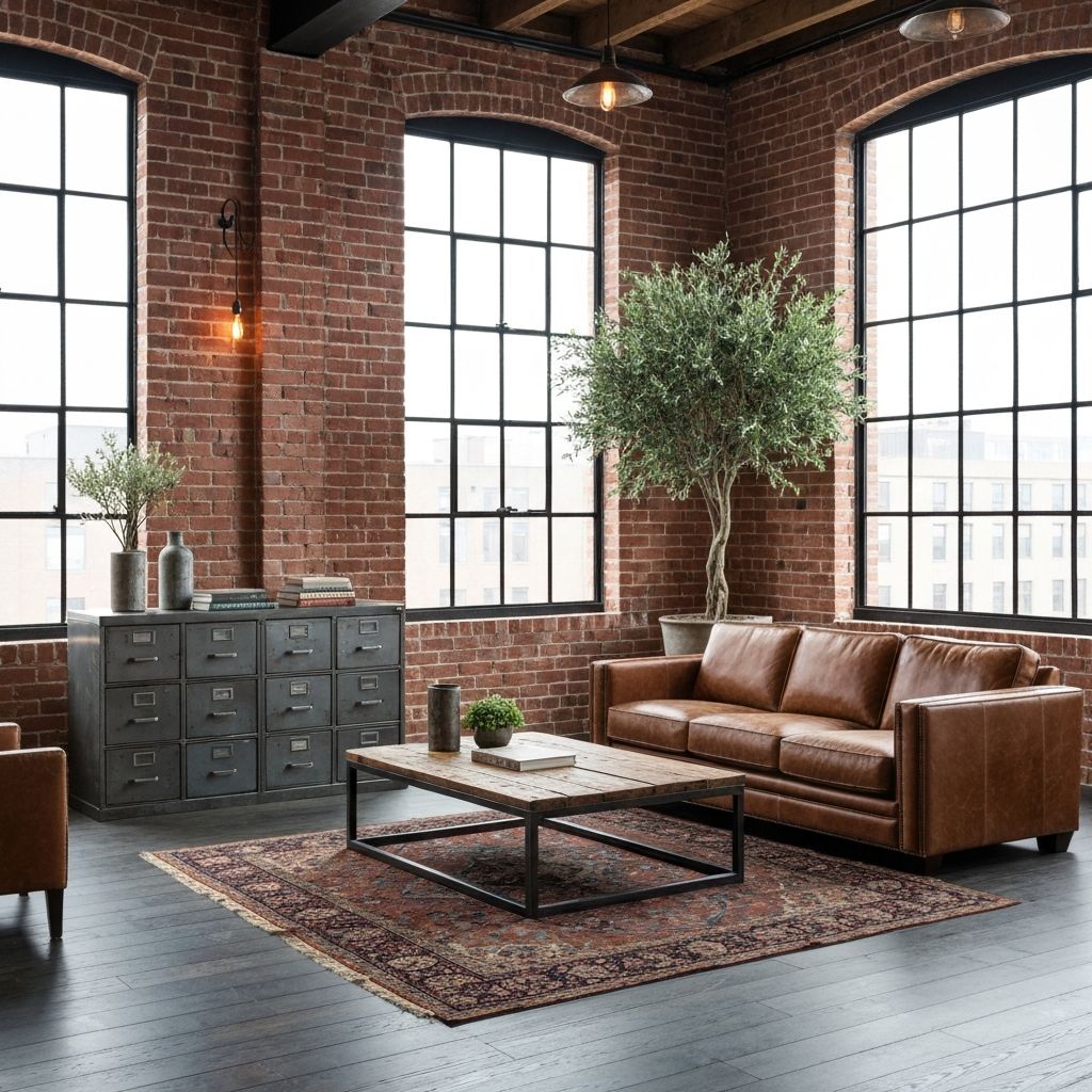 Industrial Loft interior style example.