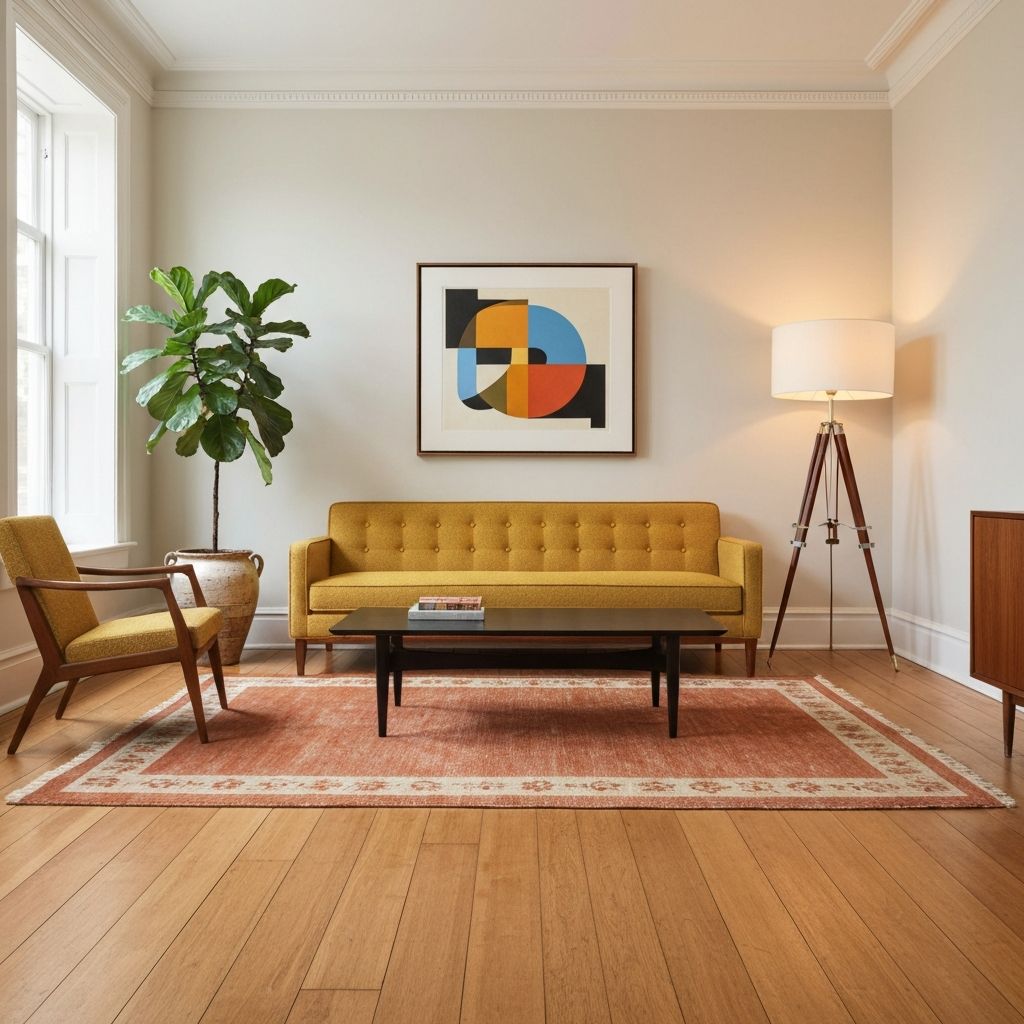Mid-Century Modern interior style example.